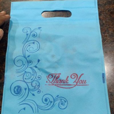 Sky Blue flower printed bag | D Cut bags